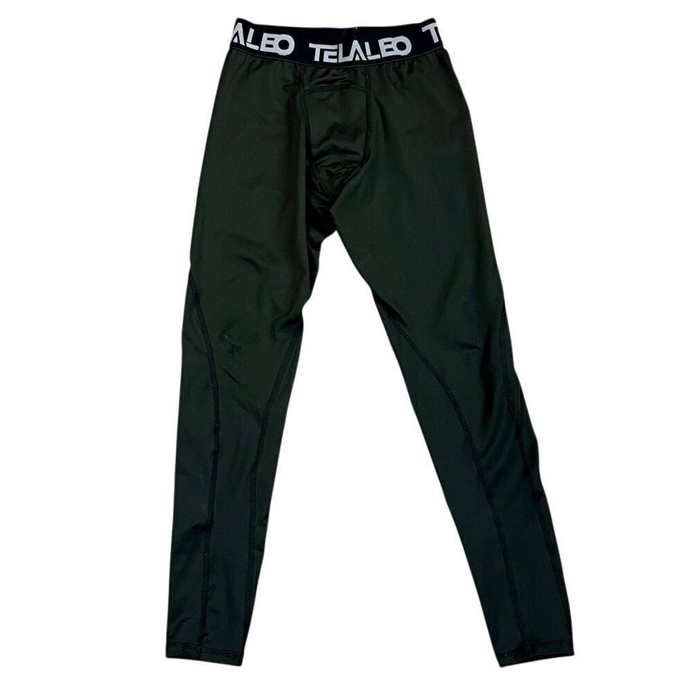 Telaleo Black Boys Compression Thermal Tights Large